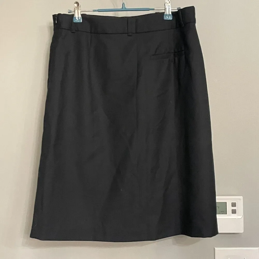 LL Bean Skirt 100% Wool Straight Classic‎ Fit Lined Women’s Sz 10 NWOT